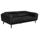 Coaster Shania Track Arms Sofa with Tapered Legs Black Model 509921